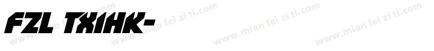 FZL TXIHK字体转换